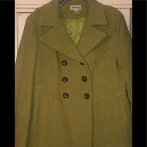 St John’s Bay Apple Green Peacoat Jacket X-Large